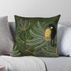 Golden Banksias Black Cockatoo Pillowcase Polyester Linen Velvet Pattern Zip Decorative Pillow Case Sofa Seater Cushion Cover