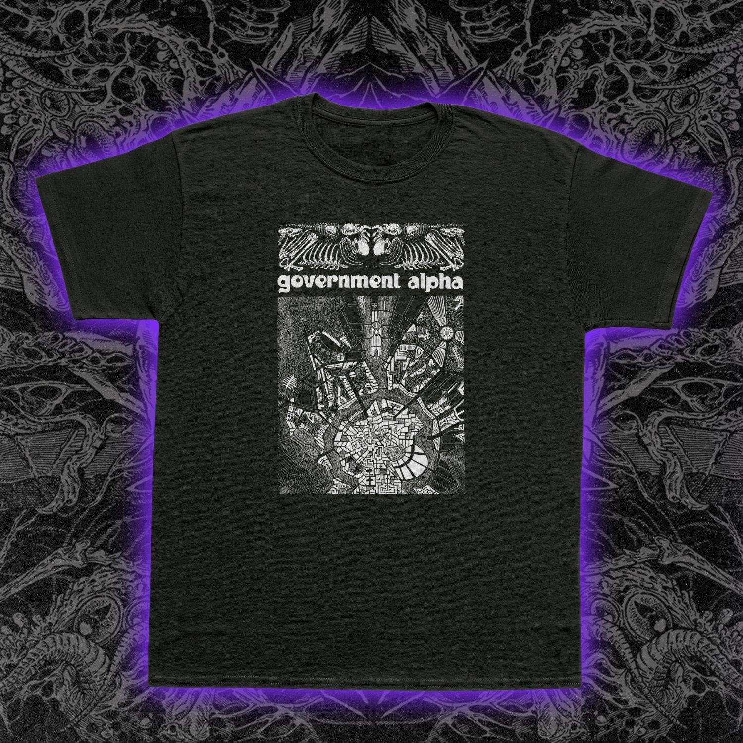 Government Alpha T-Shirt Mens Womens Tees Top Harsh Noise Japanese Noise Yasutoshi Yoshida Tee S-5XL XL