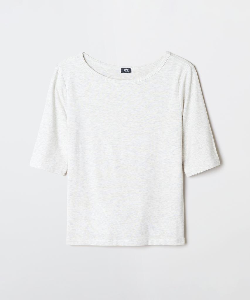 Seupao Boat Neck Sleeve T-Shirt_Sprwg25Ws1