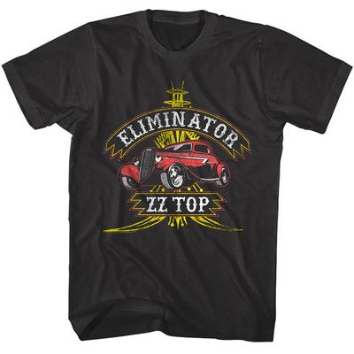 ZZ Top Eliminator Deco Car Men's T Shirt Garage Album Rock Band Concert Tour