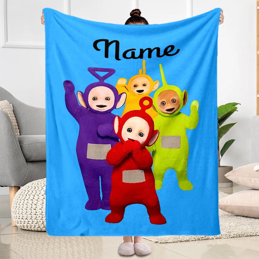 Teletubbies Poster Blanket Soft & Cozy Suitable for Chair Seaside Picnics Four Seasons Universal Warmthful Decor
