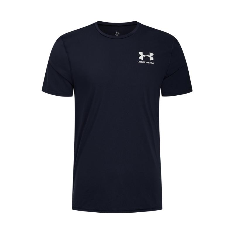 Under Armour HeatGear Short Sleeved T Shirts Men s Navy Blue 6000939-410 LG