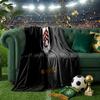 Fulham Football Crest Throws Blanket Flannel Blankets Plush for Couch Bed Gifts for Men Women Travel picnic blanket Christmas fan gifts
