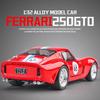 Ferrari 250 GTO 1962 Classic Supercar Simulation Diecast & Toy Vehicles Sounds & Light Pull Back Car 1:32 Alloy Model Birthday Gifts
