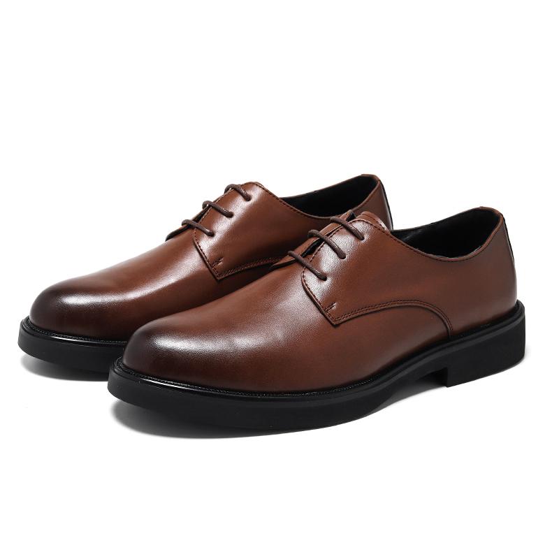 Classic Brogue Office Leather Shoes Men Casual Business Leather Shoes Korean Formal Oxford Men s Dress Shoes 38