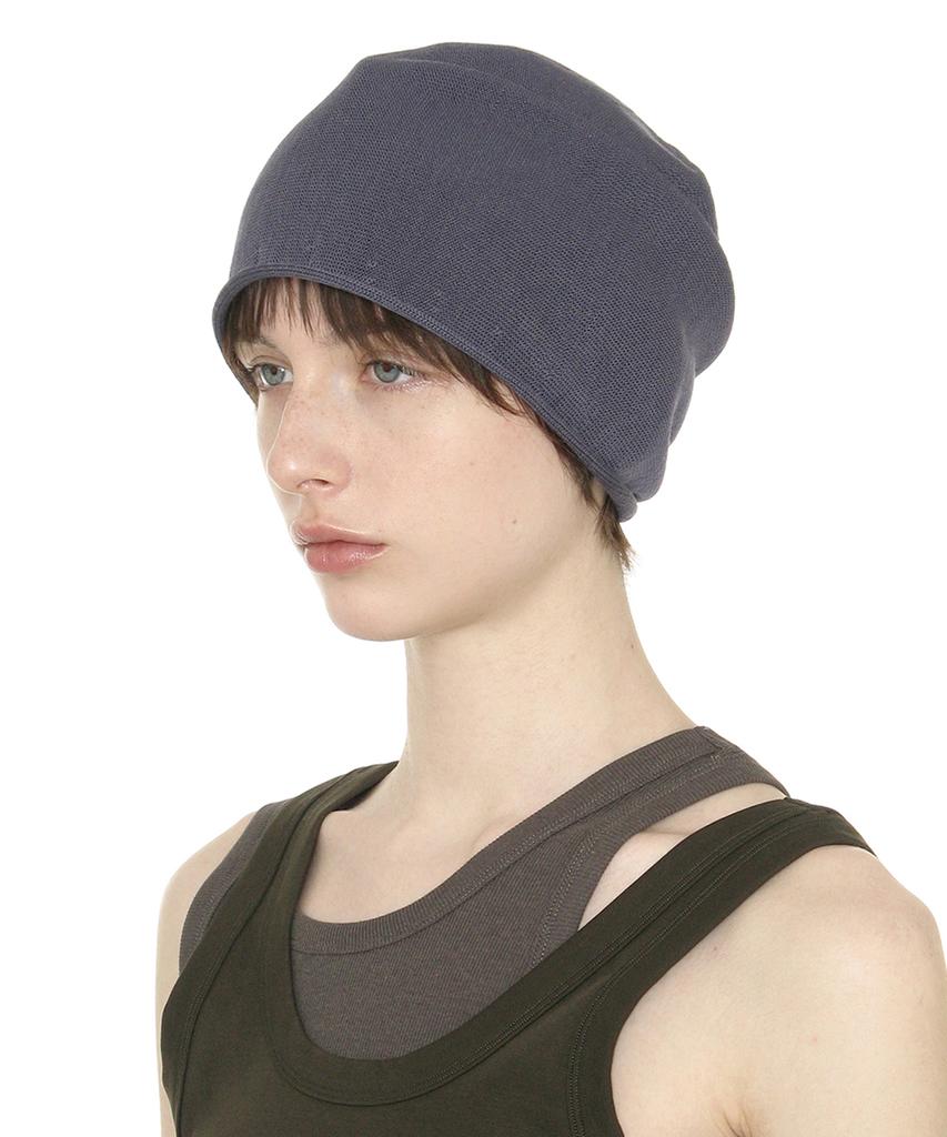 PARTIMENTO WOMEN Lightweight Drape Beanie_Blue Gray
