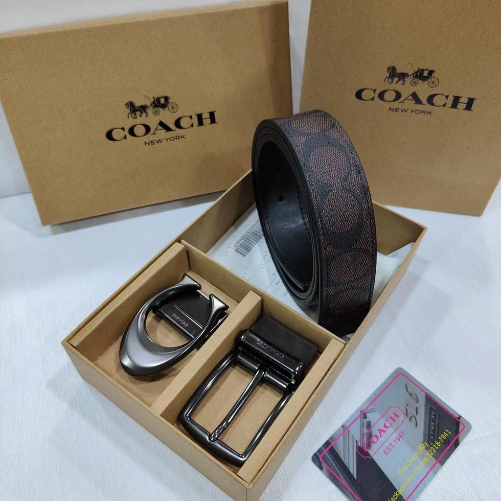 Cinturón de Cuero Clásico de Doble Cara para Hombre - Estilo Versátil para Negocios y Casual