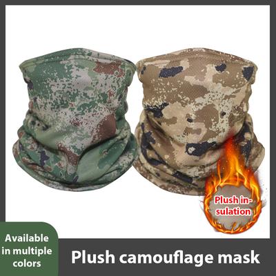 Camouflage Winter Outdoor Sport Radfahren Maske Warmer Schal für Männer und Frauen Taktische Maske Jagd Wandern Camping Schlauchschal