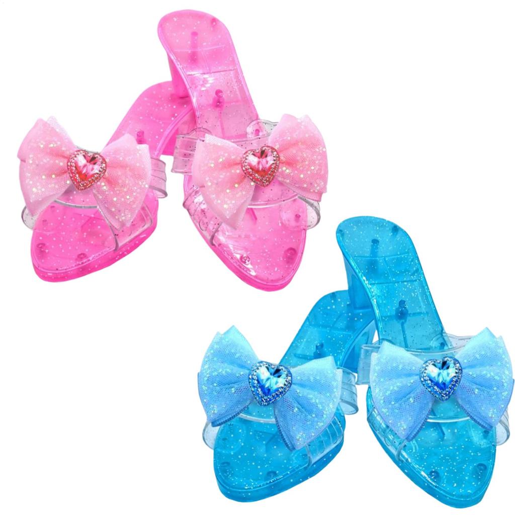 Sapatos de Princesa de Festa Adereços para Fotos Chinelos de Cristal Saltos para Fantasia para Menininhas Entusiastas de Fantasia Palco Evento Familiar de Feriado