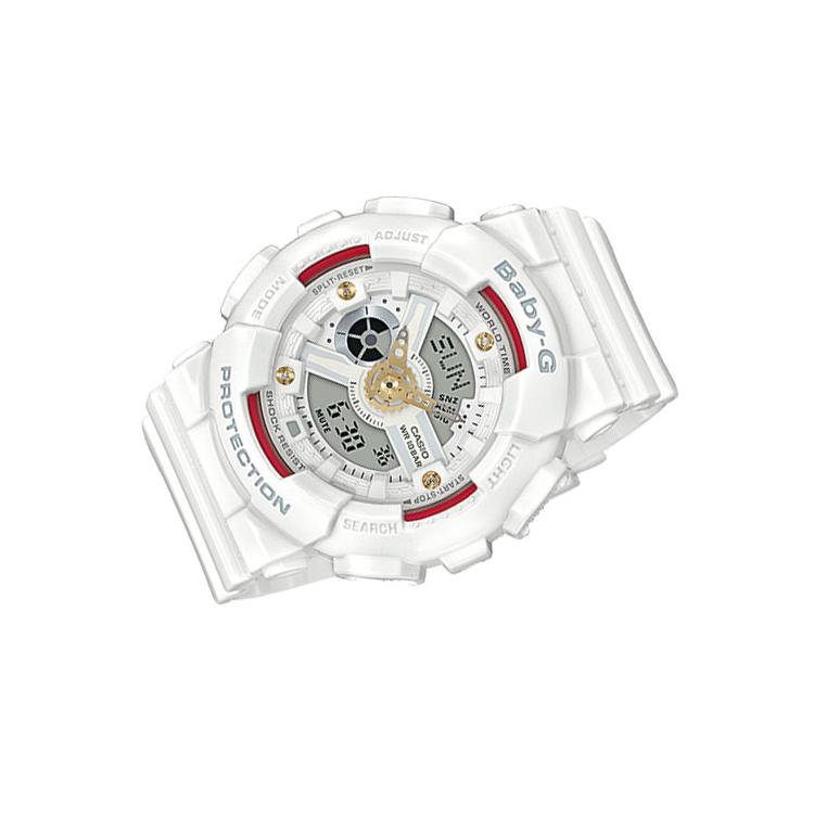 CASIO Women's BABY-G White Watch BA-110DDR-7A BA-110DDR-7A
