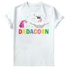 Vatertag Unisex T-Shirt Lustiges Einhorn Dadacorn Daddy Gymer Dad Tee Top FD