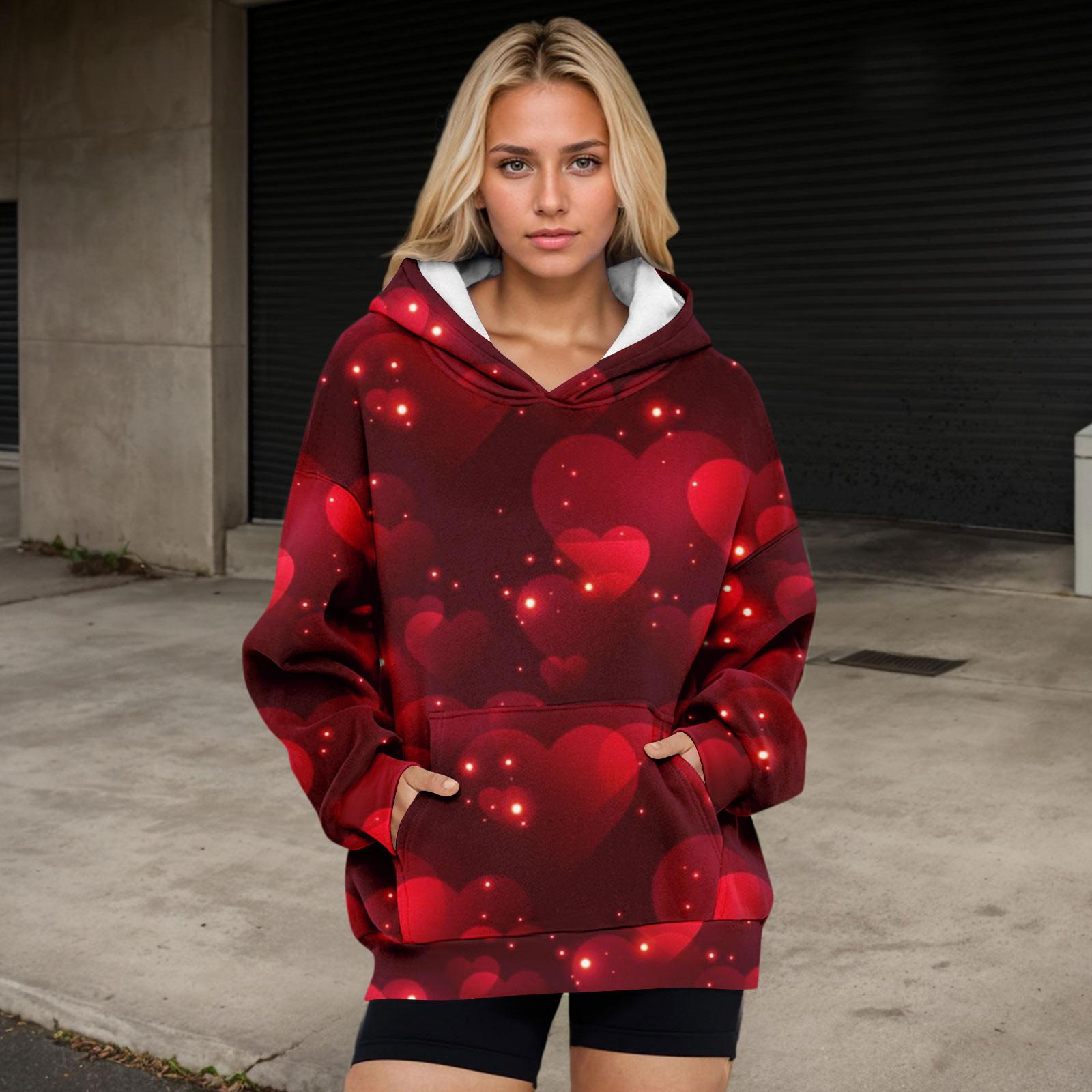 

Женские толстовки большого размера, флисовые толстовки, рубашки с длинными рукавами, пуловер, осенняя одежда с карманом XXXL винный