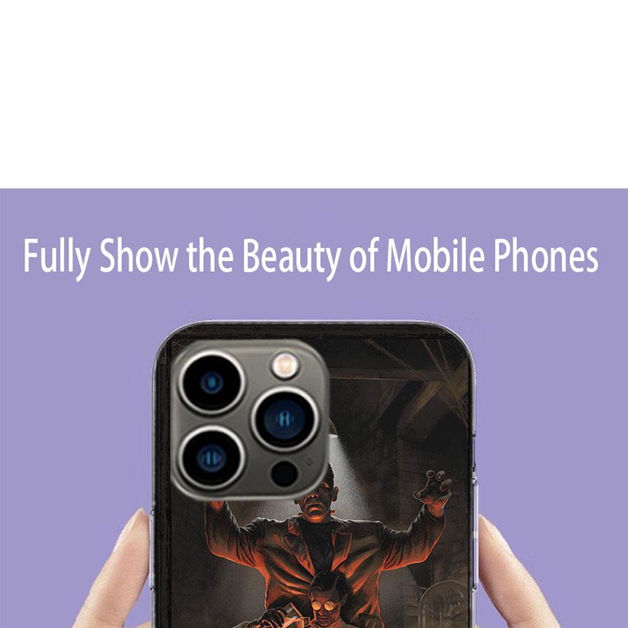 Horror F-Frankenstein Phone Case For Iphone 17 Air 15 Pro 14 Plus 16 Pro Max 17E 16E 12 13 Mini 11 Cover Cute Fundas