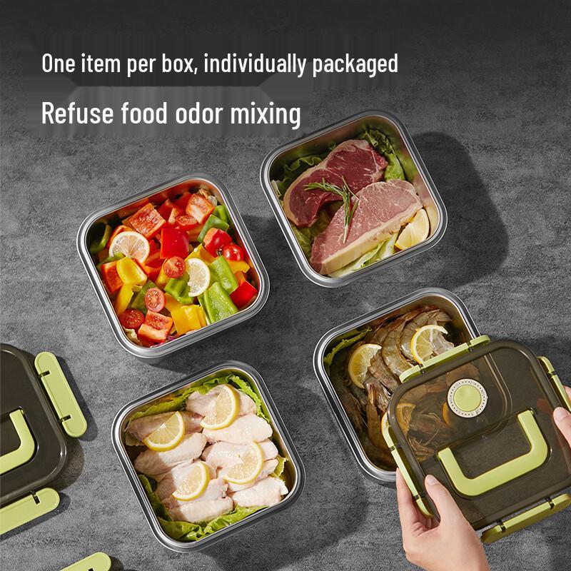 Cui Da Huang Lazy Bear 304 Stainless Steel Food Storage Container