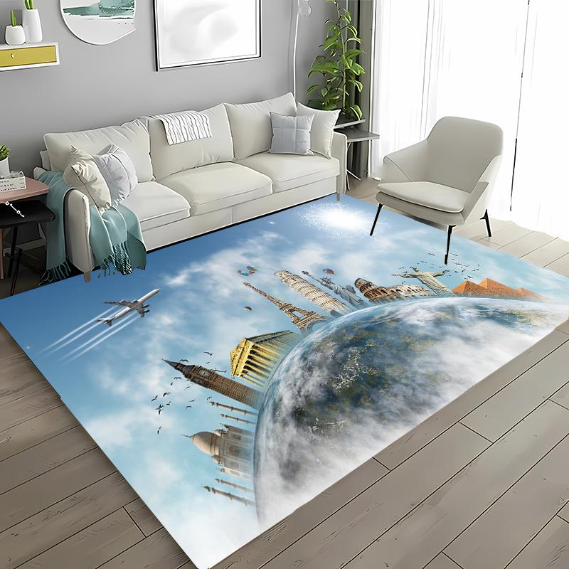 Paryż Wieża Eiffla Dywan Antypoślizgowy Dywanik Obszarowy Dywany do Domu Salon Sypialnia Dziecięca Sofa Wycieraczka Kuchenna Dywanik na Podłogę Dekor