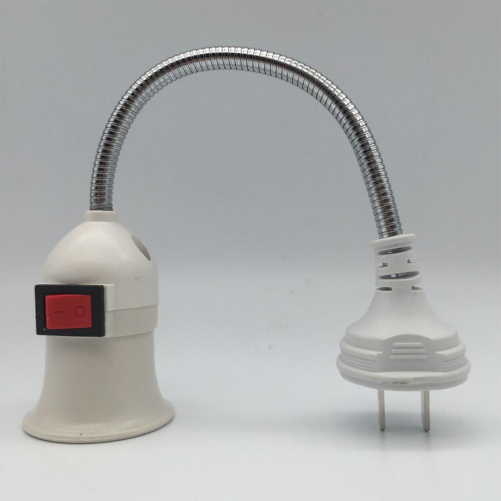 E27 Socket Lamp Bulb Holder Light Socket With Switch EU/US Plug Lamp Holder Energy Saving LED Table Lamp Led Base Lamp Base