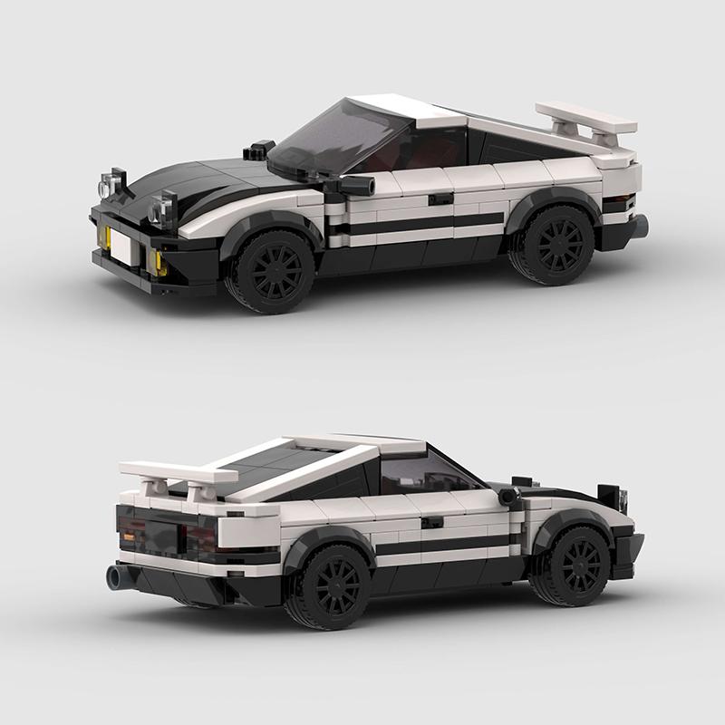 Moc City Speed Car Rally Sport Vehicle Racer ae86 M8 Model Building Blocks R34 Racing Super Technique Brick Christmas Gift