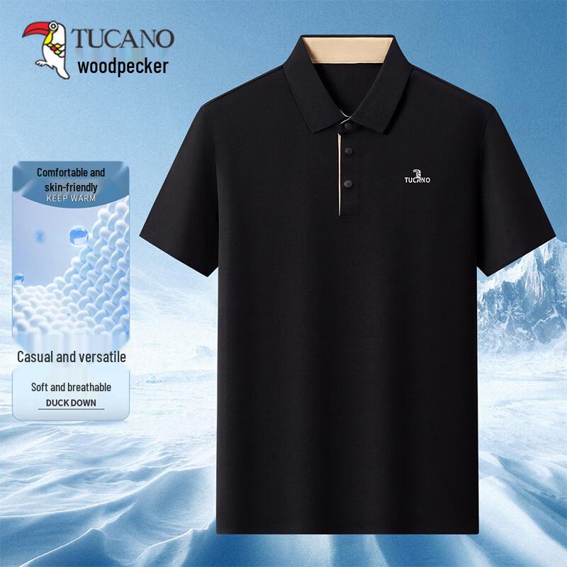 TUCANO Men s Ice Silk Quick-Dry Breathable Casual Polo Shirt M