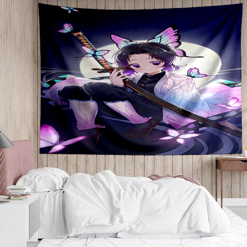1PC Vibrant Anime Characters K-pop music group Tapestry Accessories for Bedroom,Livingroom, dormitory Room Wall Decor Fan Birthday Gifts