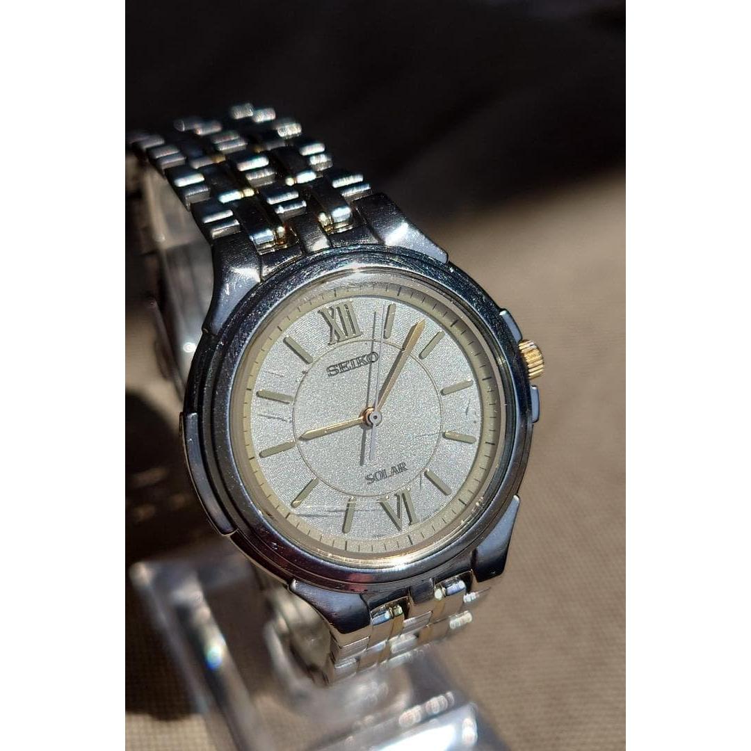 Used SEIKO Solar V181 Combi Color