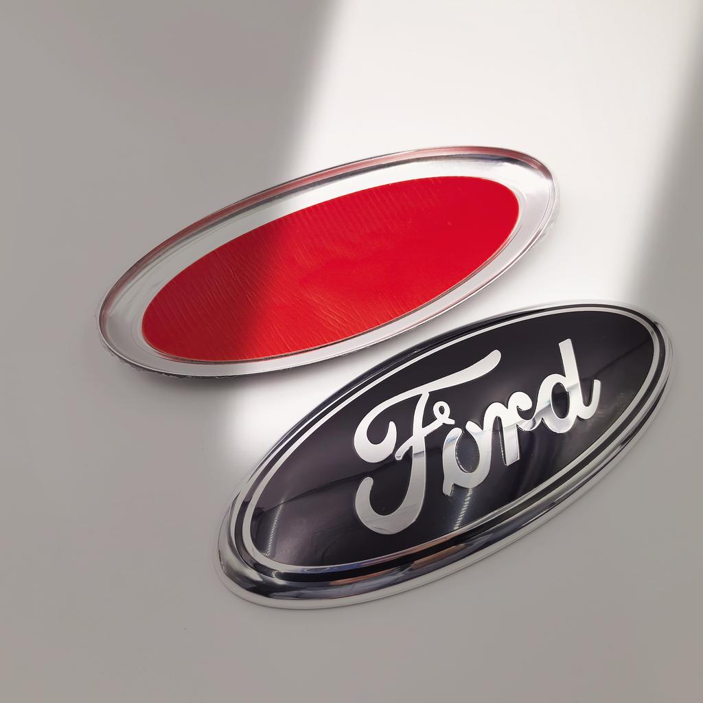 AJF1 forFord Fiat Car Front Hood Emblem Bonnet Badge Rear Trunk Badge Car Front Hood Bonnet Badge 223x90mm Rear Trunk Emblem