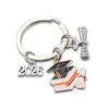 2026 Graduation Gown Cap Keychain Exquisite Versatile Graduation Cap Keychain Simple Alloy Doctoral Hat Keyring