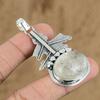 Natural Garden Quartz Gemstone Jewelry 925 Sterling Silver Pendant For Girls