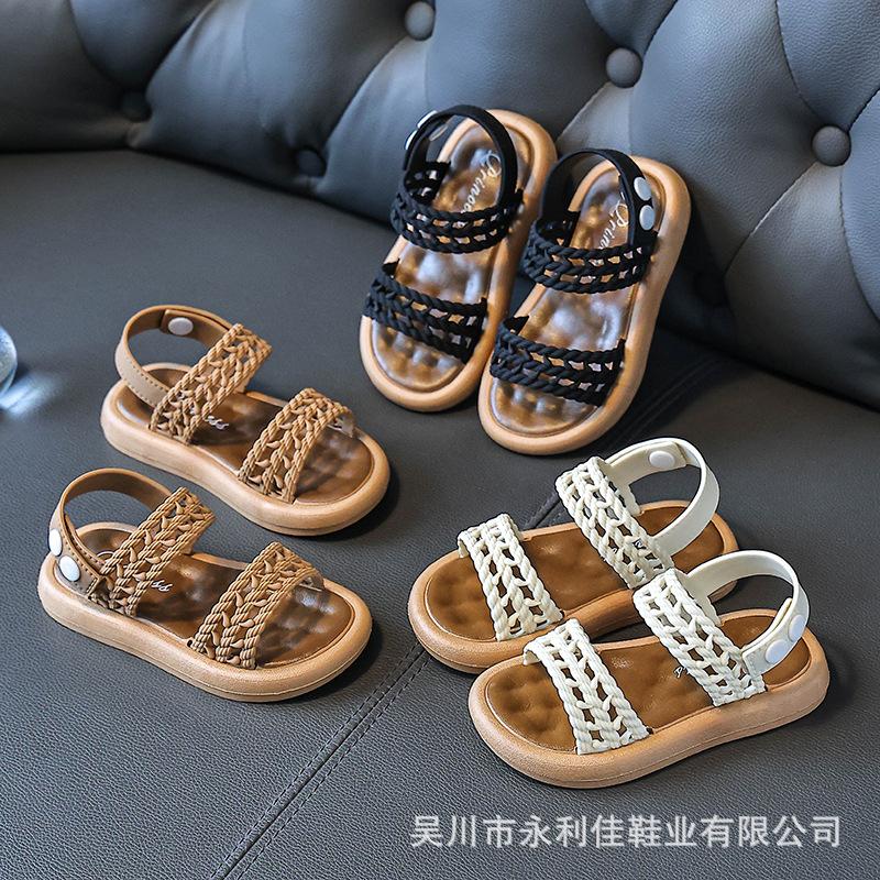 

Girls Summer Sandals Directly Supplied for Young and Older Children, New Export Breathable Non-Slip Casual Shoes 34-37Code（No free shipp