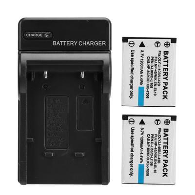 Camera Battery Charger 1200mAh Black   Travel Camera Charger for FNP45 LI42B LI40B FNP50 NP W126