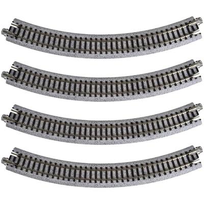 KATO N Gauge Curved Track R249-45°, Set of 4, 20-100, Model Railroad Supplies
