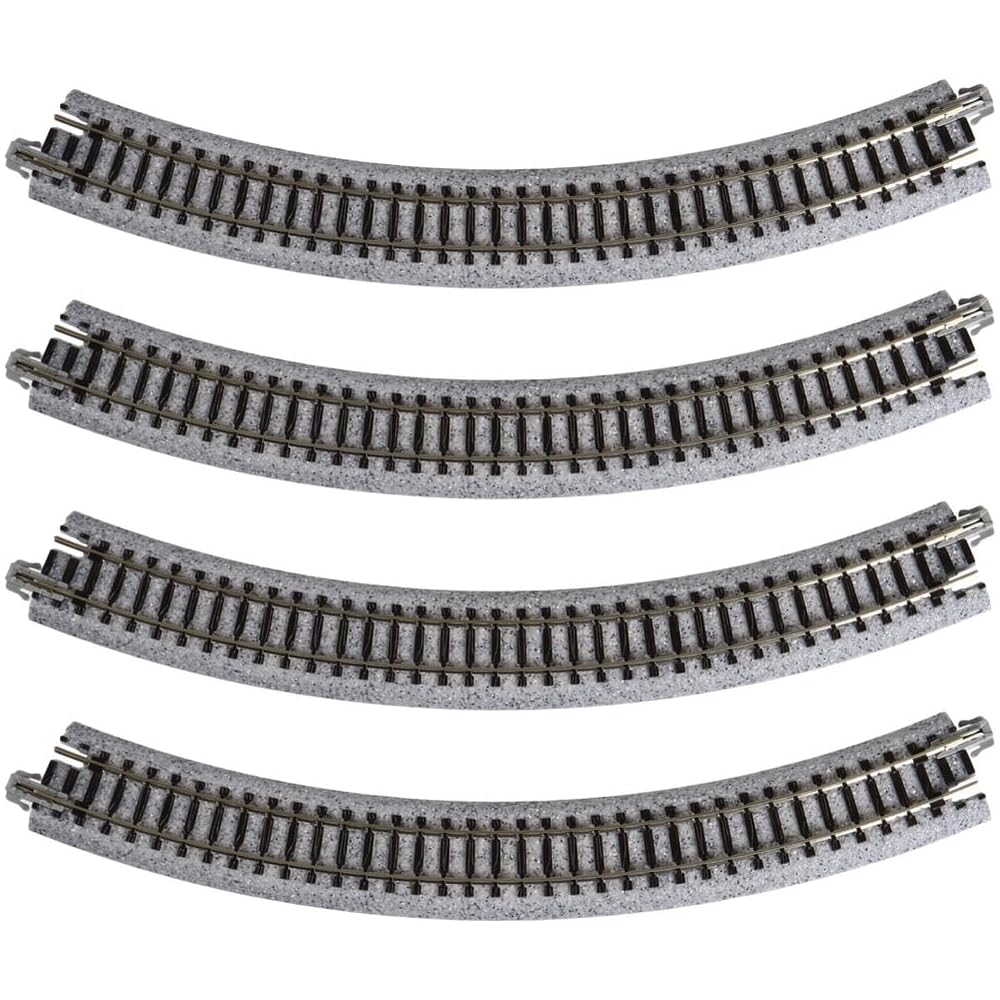 KATO N Gauge Curved Track R249-45°, Set of 4, 20-100, Model Railroad Supplies