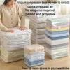 Extra Large Vacuum Storage Bag - Press To Exhaust, Vacuum Storage Bags, Thickened Cube Vacuum Seal Bags, Compression Space Saver Bags Organization