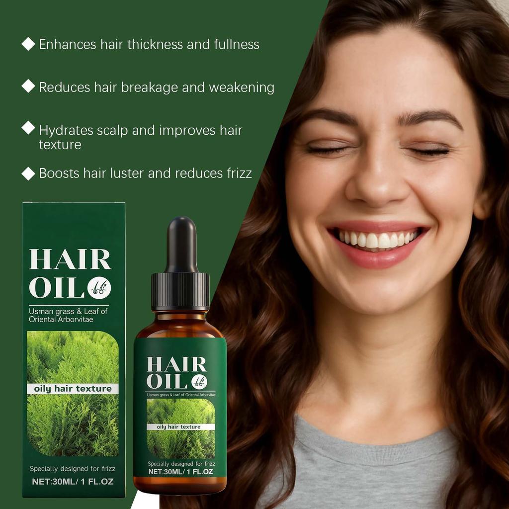 Usman Olej na péči o vlasy z trávy a listů 30 ml