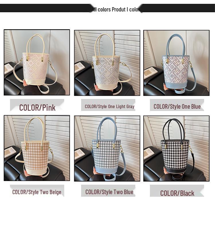 2025 DIY Song Brocade Fabric Large Bucket Shoulder Bag - Chinese Style