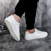 Fashion 2025 Men Genuine Leather Casual Shoes Breathable Daily Walking with Anti-Slip Rubber Sole Fashion Lace-Up Design Plus Size 35-49