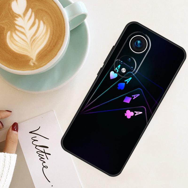 Dices Poker Casino For Honor Magic 8 7 6 Pro Case For Honor 200 400 Lite 90 70 50 X8c X8b X9a X9b X9c X9d Win RT