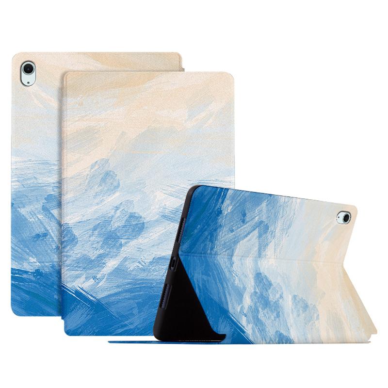 Pro iPad Air 11 (2025)/(2024)/iPad Air (2022)/(2020) Pouzdro Tablet Kožený Kryt Vzor Tisk
