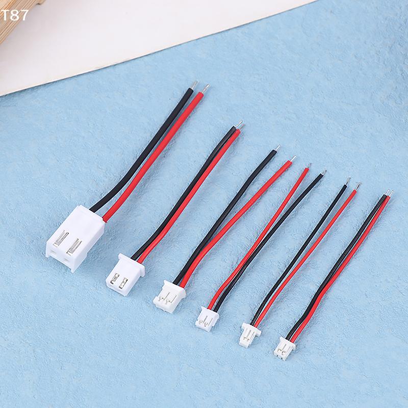 10 Pcs Small Mini JST 1.0/1.25/1.5/2.0/2.54/3.96mm PH 2.0mm XH 2.54mm 2 Pin Male Female Plug Jack Connector Cable Wire