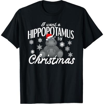 I Want a Hippopotamus for Christmas Shirt T-Shirt