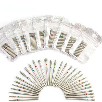 7 sztuk/zestaw diamentowe wiertło do paznokci Rotery elektryczne frezy do pedicure pilniki do manicure skórek Bur narzędzia do paznokci akcesoria