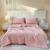 Dot Knitted Cotton Summer Quilt,Thin Air Condition Comforter,Flower Decor Blanket For Kids Adults, Home Bedding 180*200Cm