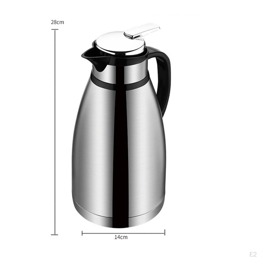 Insulated Coffee Carafe, Double 2, Insulated, Durable, for Meetings