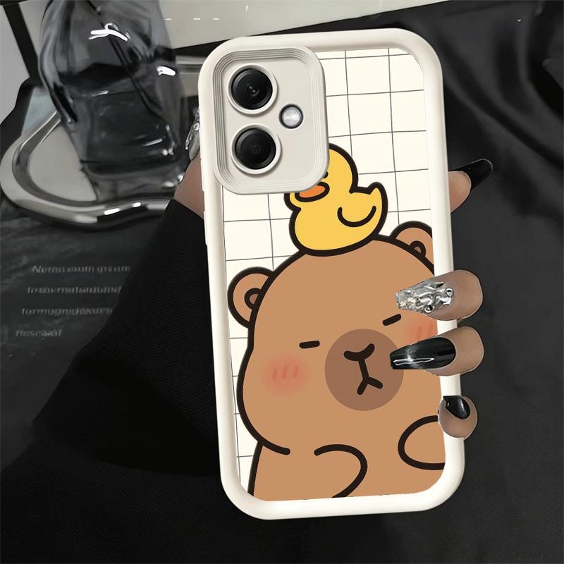Funny Capybara Cartoon Cute Soft Phone Case for Xiaomi Poco X7 X6 X5 Pro X4 Gt X3 F7 Ultra M8 M7 Redmi 15C 15 14C 13 13C 12 12C