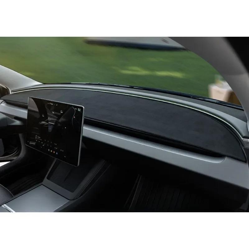 Anti-UV Dashboard Cover for Tesla Model Y/Y Juniper 2025 Center Console Accessories Dash Mat Protector Pad Sunshade Accessories