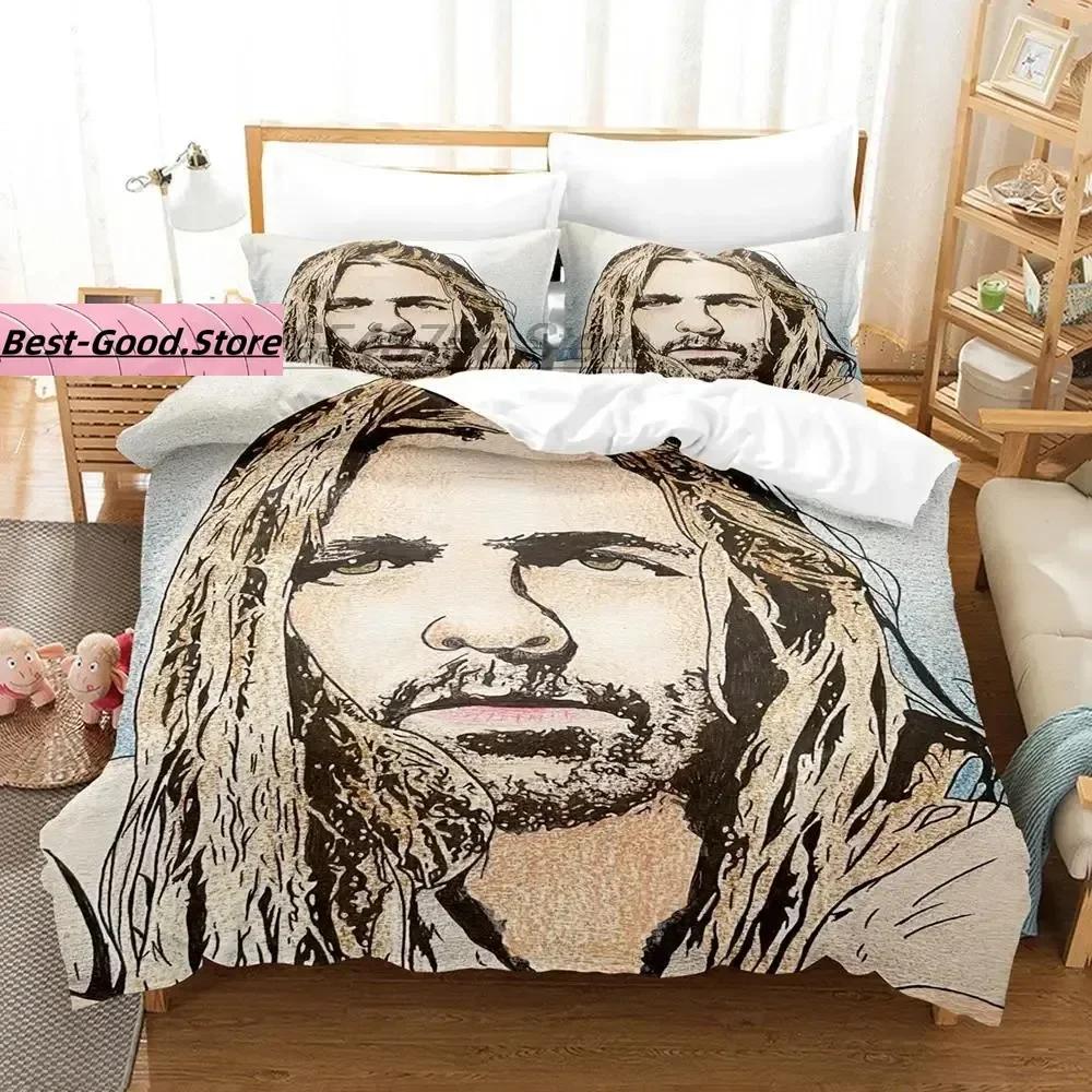 Juego de Ropa de Cama Taylor Hawkins Individual Twin Full Queen King Size Juego de Cama para Dormitorio de Adulto Niño Juegos de Funda Nórdica Juego de Sábanas 3D
