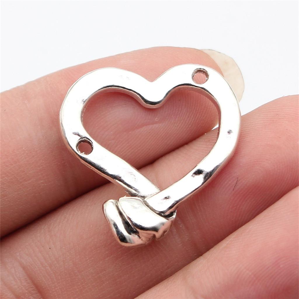 Heart Connectors Love Symbol Antique Bronze Zinc Alloy Jewelry Making DIY Jewelry Making Style Pendant Connectors