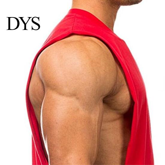 Sleeveless Vest Men Solid Color Loose Summer Round Neck Top for Fitness