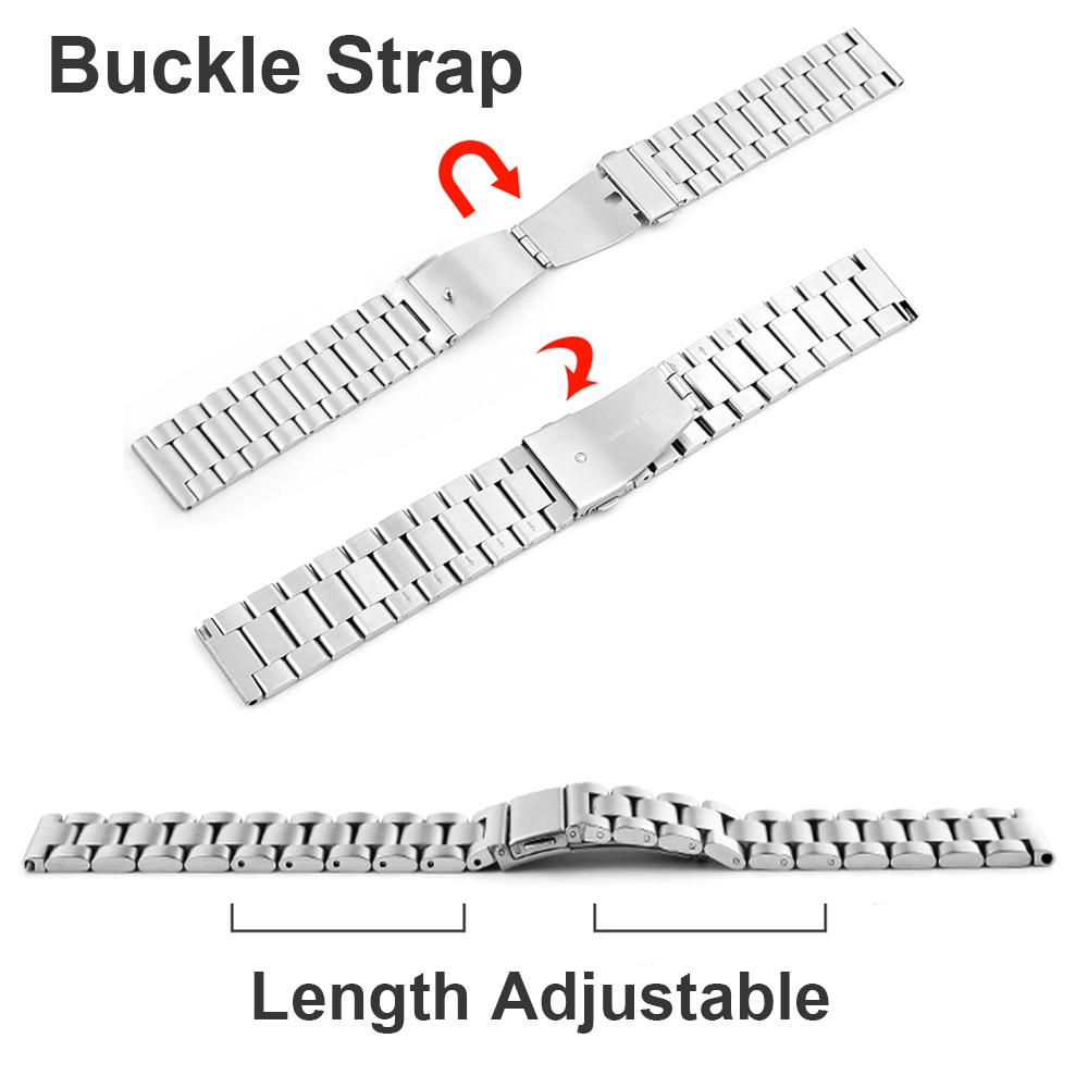 16mm - 24mm Muži Dámské Náhradní řemínek k hodinkám Pásek k hodinkám z nerezové oceli