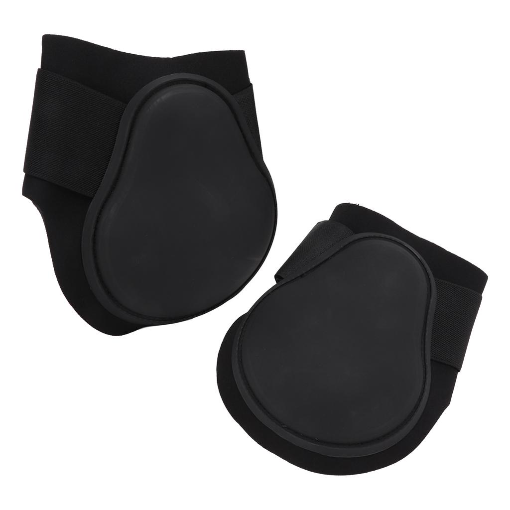 1 Pair Horse Support Boots Neoprene PU Shell Horse Hind Leg Boots for High Speed Sports