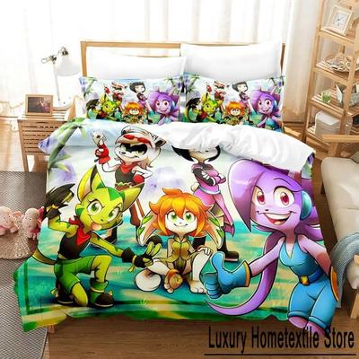 3D-Druck Cartoon Game Freedom Planet Bettwäsche-Set Einzelbett Twin Full Queen King Size Bettset Erwachsene Kinder Schlafzimmer Bettbezug-Sets